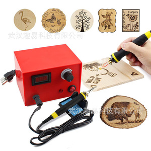 Máquina de pirograbado de temperatura ajustable con soldador para grabado en madera y calabaza, kit de bricolaje para transferencia de calor - Product Image 3