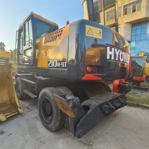 Machinerie de construction d'occasion, excavatrice sur pneus Hyundai 210W-7/210W-9, moteur d'origine coréen, moteur à engrenages, 21 tonnes, bon état, pompe - Product Image 3