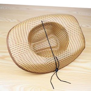 <span class=keywords><strong>Sombrero</strong></span> Panamá de Paja con Ala Enrollable y Protección UV para Verano, <span class=keywords><strong>Sombrero</strong></span> de <span class=keywords><strong>Vaquero</strong></span> Personalizado con Logotipo, <span class=keywords><strong>Sombrero</strong></span> de Paja para Playa y Sol para Hombre - Product Image 4