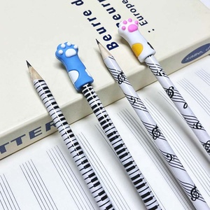 Crayons à papier créatifs en forme de patte de <span class=keywords><strong>chat</strong></span> avec notes de musique Q3001 pour les élèves du primaire, matériel scolaire pour l'apprentissage du piano - Product Image 2