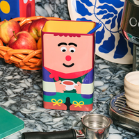 Vente en gros, échantillon gratuit, boîte à café rectangulaire de luxe de 500 g, emballage pour thé en vrac