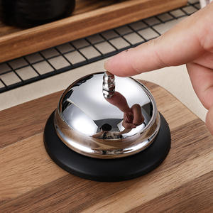 Campanas de Recepción Pequeñas de Acero Inoxidable de 65 mm, Duraderas, para Mostrador de Llamadas, Cocina, Hotel, Recepción, Mesa Individual de Comedor, Venta al por Mayor - Product Image 2