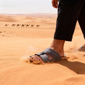 थोक फैशन सॉस मध्य पूर्व गैर-पर्ची एंटी-गंध फ्लिप फ्लॉप pu चप्पल बाहरी कैजुअल समुद्र तट अरबिक सैंडल सभी मौसमों - Product Image 4