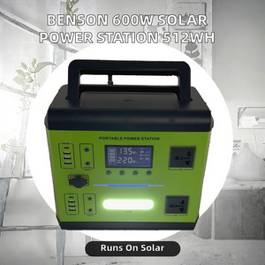1100W 1113.6WH 2000W Portable Wall-Mounted Grid Solar Generator Station LiFePO4 Battery Modified Sine Wave MPPT Cigar Home - Product Image 1