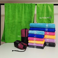 Nouvel arrivage Spa professionnel Salon de beauté Lot de 2 serviettes en microfibre Set de serviettes de bain Serviette de visage en microfibre pour adultes