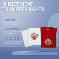 Papier transfert thermique imprimable à jet d'encre foncé en textile de coton UNEWPRINT DIY A3