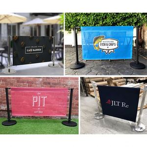 Banderas de Repuesto para Barreras de Cafetería, Impresas por Ambos Lados, Resistentes a la Intemperie, para Filas en Terraz - Product Image 2