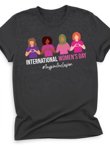 T-shirt per la Giornata Internazionale della Donna, casual, girocollo, 100% cotone, stampata, per il potenziamento femminile - Product Image 1