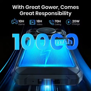 Fossibot F107 Pro 10000mAh Android15โทรศัพท์มือถือ4G LTE OCTA Core ที่ทนทาน12 + 128GB กล้อง50MP NFC GPS 6.7 ''HD + หน้าจอ IPS - Product Image 5