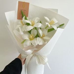 <span class=keywords><strong>Carta</strong></span> da Imballaggio Floreale Impermeabile in PE, Elegante e Resistente, con Goffratura Monolaterale su Cartoncino Duplex, per Decorazioni Floreali - Product Image 5