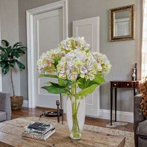 High Quality Natural Big Faux Latex <b>Hydrangea</b> <b>Artificial</b> Flower Bouquet Real Touch for Wedding Indoor Outdoor Decoration - Product Image 1