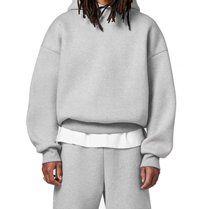 <span class=keywords><strong>Felpa</strong></span> con Cappuccio da Uomo in Cotone Spaziale, Stile Street Trend, Ampia, Pesante, Traspirante, Resistente, Elegante e Comoda - Product Image 5