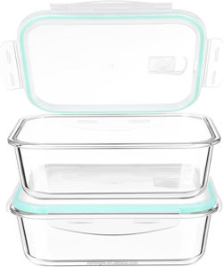 Boîte à lunch en verre résistant à la chaleur avec couvercle, idéale pour le micro-ondes, pour conserver le riz frais, pour les travailleurs <span class=keywords><strong>de</strong></span> bureau, pour le stockage des aliments - Product Image 6