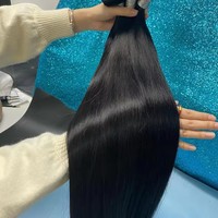 Meilleures ventes d'usine : Lots de cheveux brésiliens de haute qualité, frontales en dentelle, vente en gros, qualité 12A, double trame, stock de Qingdao, fournisseurs de cheveux humains