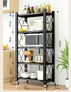 פלדה מתקפל דיוטי בית מחסן מתקפל מדפים ניידים - Product Image 6