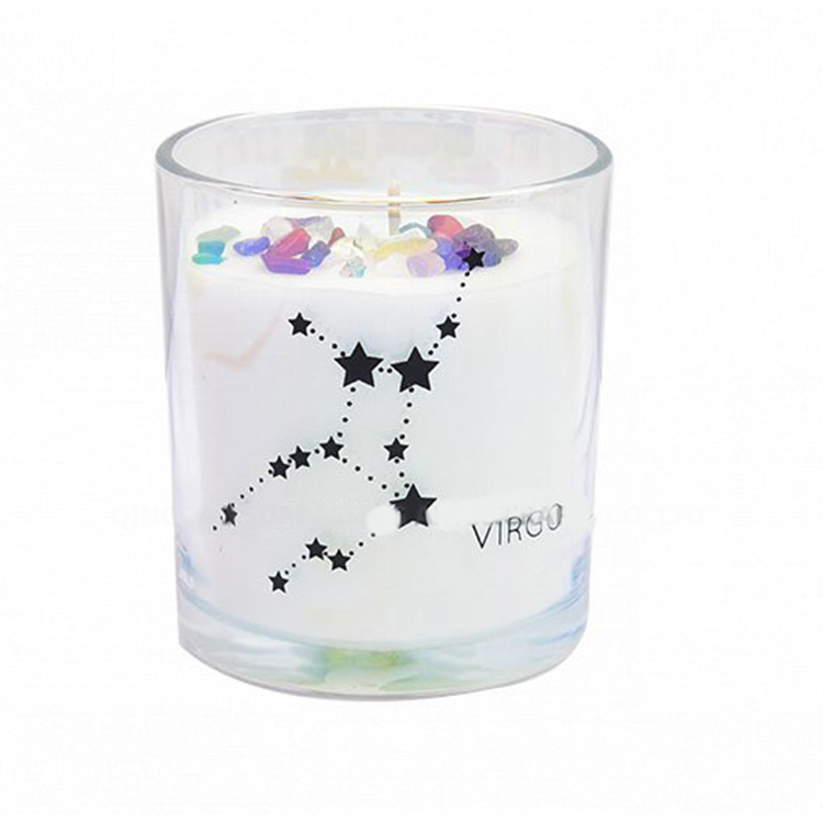 فروش عمده واکس سویا لوکس شیشه شمع معطر چاپ سفارشی 1