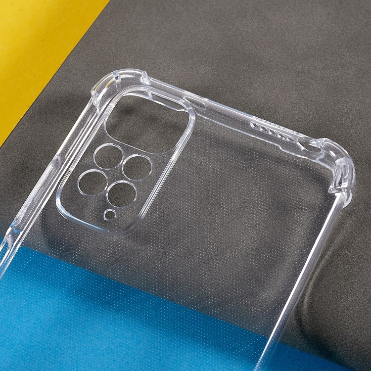 SEAHAI Trasparente Cover per Xiaomi Redmi Note 11 / Redmi Note 11S 4G, con Protezione Schermo Integrata, 360 ° Completa Protezione Antiurto Rigida PC + TPU Bumper Silicone Custodia. Rosso