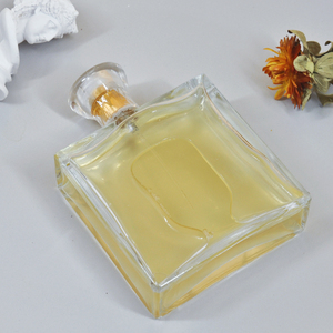 عطر عالي الجودة 85 مربع مربع من الزجاج المسطح بألوان شفافة صندوق غطاء لولبي بحجم 15 رقبة لاستخدام الناشر - Product Image 5