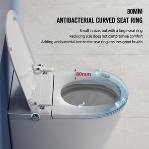 9026 WC intelligent suspendu aux normes britanniques, bidet électronique mural, toilette intelligente murale - Product Image 5