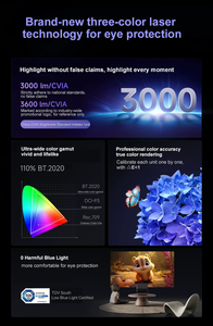 Hot Bán Dangbei F7 Pro 4K Ba-Màu Laser Chiếu 3600 Cvia Lumens Ném Tỷ Lệ 1.2:1 4G + 64G Thông Minh Nhà Dài Ném Máy Chiếu - Product Image 4