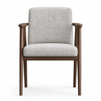 Fauteuil d'appoint en bois massif, fauteuil lounge minimaliste, fauteuil de salon, fauteuil de balcon, fauteuil de chambre, fauteuil de bibliothèque, fauteuil à dossier haut
