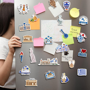 Wholesale Cute <b>Pattern</b> Color Printing Reusable Adhesion Strong Magnet Cartoon Sticker <b>Paper</b> Fridge Magnet for Home Decoration - Product Image 1