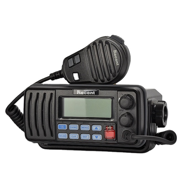 Programmable RS-508M VHF Marine Radio DSC Record Query 20 Distress/General Logs IPX7 Waterproof 25W Boat Communication
