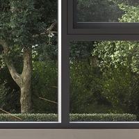 Fenêtre coulissante en aluminium à rupture de pont thermique, double vitrage, ouverture vers l'intérieur, isolation thermique, résidentielle et commerciale, sur mesure