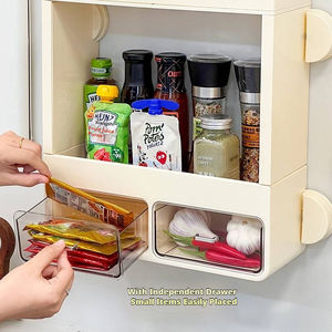 कारखाने थोक दीवार घुड़सवार भंडारण रैक सक्शन कप कंडीशनर रसोई खाना पकाने के लिए शेल्फ - Product Image 3