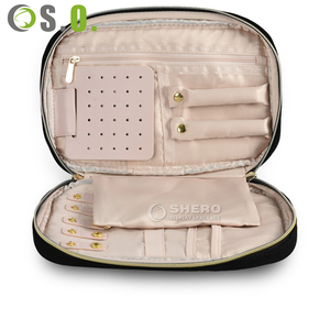 Luxury Exquisite Premium Portable Jewelry Travel Case Custom Color Size and Style for Necklace <b>Ring</b> Earring Display - Product Image 3