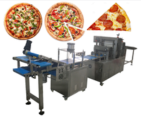 Ligne de production industrielle de machines à fabriquer des bases de pizza |   Diviseur, arrondisseur et presseur de pâte