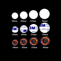 13.56MHz 215 NFC RFID Puce Tag Étanche PVC 504 Octets ISO/IEC 14443 Coin Adhésif Carte Badge Support 25mm Contrôle D'accès
