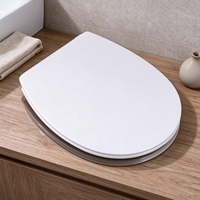 Couvre-siège de toilette en PP durable, prix d'usine, forme ronde blanche, couvercle de siège WC pour hôtel