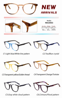 Nouvel Arrivage Vente en Gros Fabricant Monture Optique Unisexe en Métal et Acétate Verres Anti-Lumière Bleue