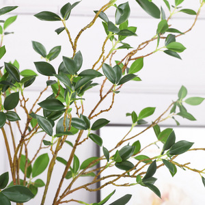 Hojas Artificiales de Banyan Qihao, Paquete de Varias Piezas, Alta Simulación, para Decoración del Hogar y Hoteles - Product Image 3