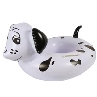 Bouée de natation gonflable pour enfants en forme de canard jaune, motif animal de dessin animé en PVC écologique, siège flottant pour la natation, offre spéciale