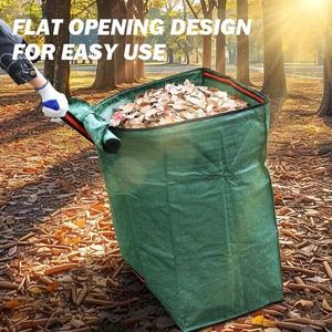 Sac à ordures de <span class=keywords><strong>jardin</strong></span> pliable robuste de 53 gallons avec couvercle et gants-Grand sac de poubelle de <span class=keywords><strong>jardin</strong></span> vert - Product Image 2