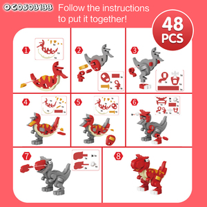 Educational <strong>Dinosaur</strong> 3d Animal <strong>Eva</strong> <strong>Foam</strong> <strong>Building</strong> <strong>Blocks</strong> Manufacturer Toys - Product Image 4