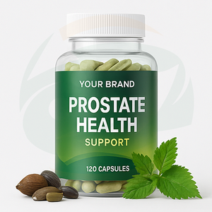 Capsule per la Salute della Prostata OEM/ODM, Integratore Multivitaminico per Uomini Adulti - 60 Capsule per Flacone, Supporto per l'Equilibrio Ormonale - Product Image 1