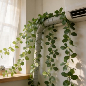 Tang Si Artificial Rose <b>Leaf</b> Vines 200cm Silk Flower <b>Decorative</b> Greenery <b>Wall</b> Hanging Plant Strip - Product Image 5