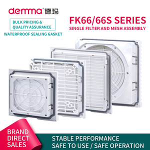 Rejilla de ventilación con filtro de ventilador axial IP54, a prueba de polvo, para gabinetes de control electrónico y gabinetes de distribución - Product Image 2