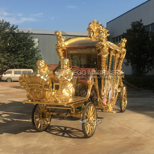 Calèche royale électrique de luxe dorée, personnalisée, nouvelle innovation, vente en gros - Product Image 2