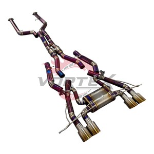 Sistema de escape completo con válvulas Vortex Burnt Purple Titanium para BMW G80 M3 G82 M4 S58 Performance Muffler - Product Image 5