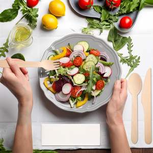 Custom 100% Natural Eco-friendly Biodegradable Disposable <b>Wooden</b> <b>Cutlery</b> Includes Spoon Fork Knife - Product Image 4