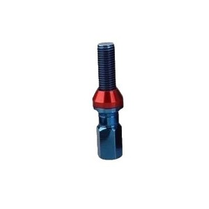 7075 Aluminum Alloy Tapered Ball Joint Lug Bolts <b>28mm</b> German Style One Piece Chrome Finish For Replace Repair - Product Image 5
