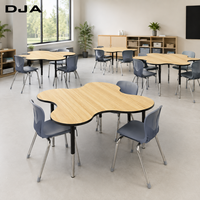 Table d'activités pliable en MDF en forme de triangle en bois, durable, pour la maternelle, l'école, la maison, le bureau, la salle de sport et l'extérieur - Mobilier commercial