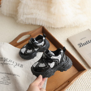 Baskets lumineuses en PU pour enfants, nouvelle collection automne, chaussures scintillantes pour filles, semelle souple, décontractées - Product Image 6