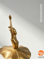 Trophée de danse en métal personnalisé gravé, oxydation, électrolyse, revêtement en poudre, design créatif haut de gamme et élégant pour équipe