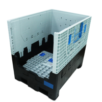 Caisse de palette pliable en plastique 1200x1000x810mm, caisse de palette pliable en plastique