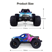 Радиоуправляемый внедорожный монстр-трак ZD Racing Rockrt-RC MX-07, масштаб 1/7, 4WD, с бесщеточным двигателем, скорость 90 км/ч, с USB-кабелем для зарядки